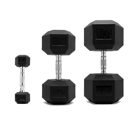 Fringe Sport Rubber Hex Dumbbell Pair - 12lbs