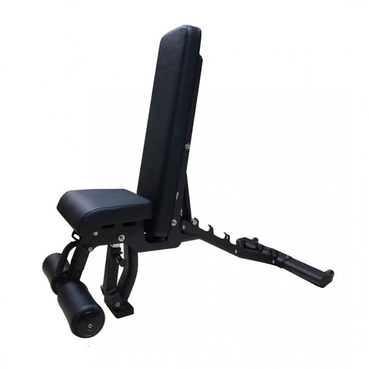 Flat Incline Decline Bench - Muscle D Fitness - 11 Gauge Steel - Commercial Upholstery - Decline Abdominal Trainer