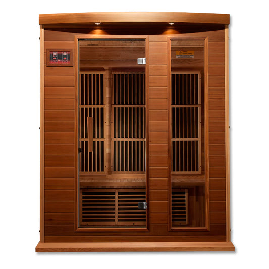 Maxxus "Montilemar" 3 Person Near Zero EMF FAR IR Sauna (MX-K306-01-ZF CED)