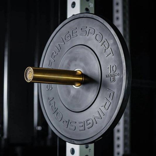 Fringe Sport Black Bumper Plate 45LB - Pair
