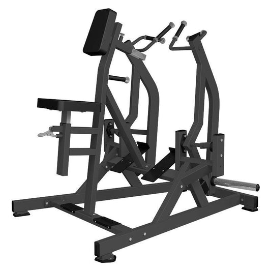 Excel Iso-Lateral Seated Row - Muscle D Fitness - Plate Load Back Machine - Gas Shock Assisted Seat Adjustment
