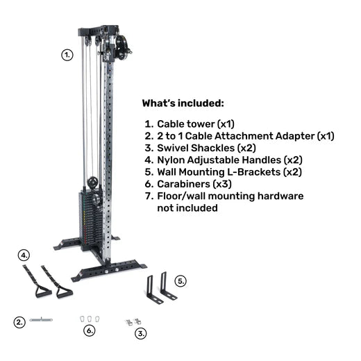 Cable Tower Weight Stack 210lb / No Upright