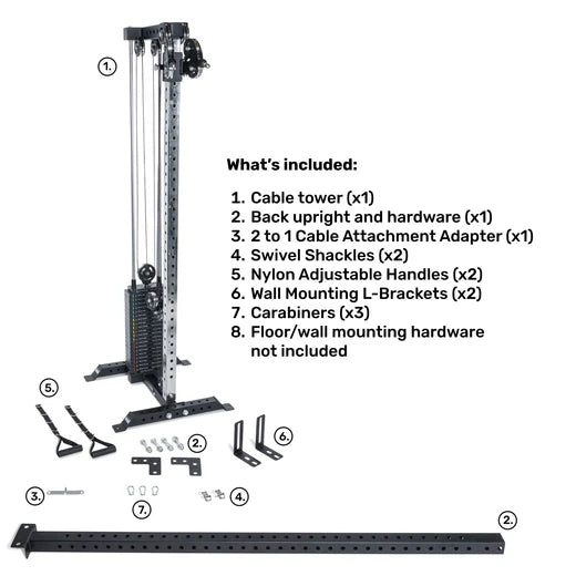 Cable Tower Weight Stack 210lb / Upright
