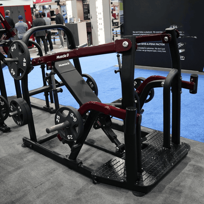 Pro Strength Incline Chest / Shoulder Press - Muscle D Fitness - Adjustable - Plate Loaded - Pec Delt Training