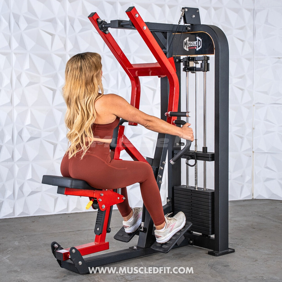 Classic V2 Selectorized Seated Row Machine – Commercial Grade, Multi-Grip