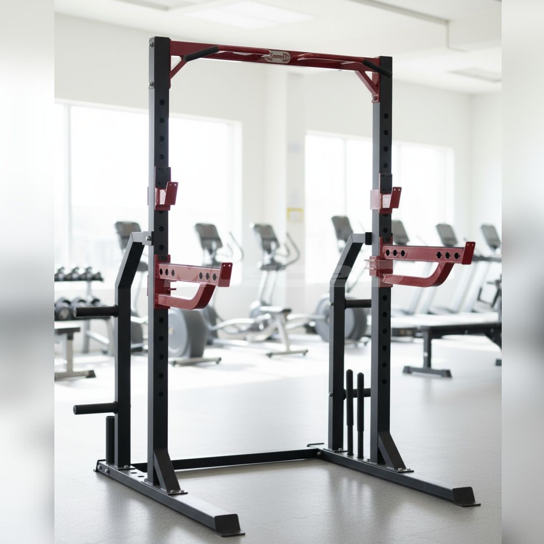 Compact Half Cage - Muscle D Fitness - Bar & Plate Storage and Dip Sta ...