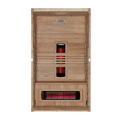 ***New 2026 Model*** Dynamic Santorini 1-2 Person Full Spectrum Near Zero EMF FAR IR Sauna (DYN-6009-03 FS)