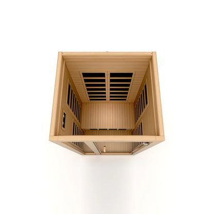 ***New 2026 Model*** Dynamic "Gracia" 1-2 Person Ultra Low EMF FAR IR Sauna (DYN-6119-01 Elite)