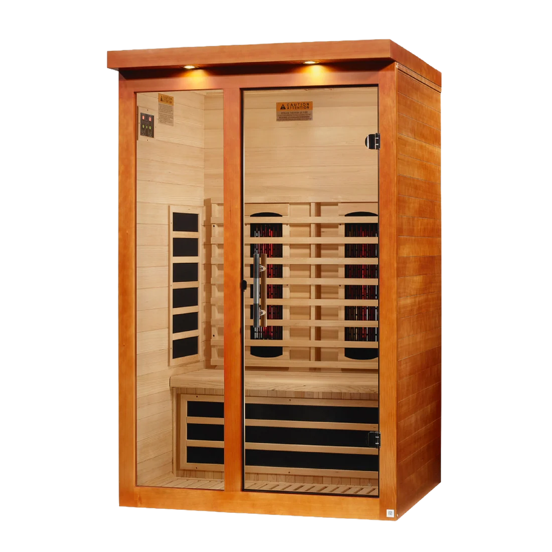 ***New 2026 Model*** Dynamic "Llumeneres" 2 Person Full Spectrum Nero Zero EMF FAR IR Sauna (DYN-6215-03 FS)
