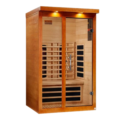 ***New 2026 Model*** Dynamic "Llumeneres" 2 Person Full Spectrum Nero Zero EMF FAR IR Sauna (DYN-6215-03 FS)