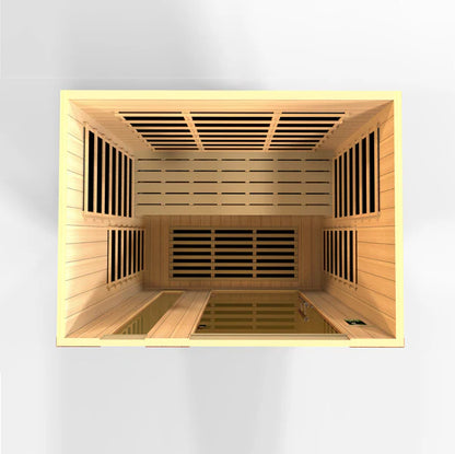 Dynamic "Lugano" 3 Person Ultra Low EMF FAR IR Sauna (DYN-6336-02 Elite)