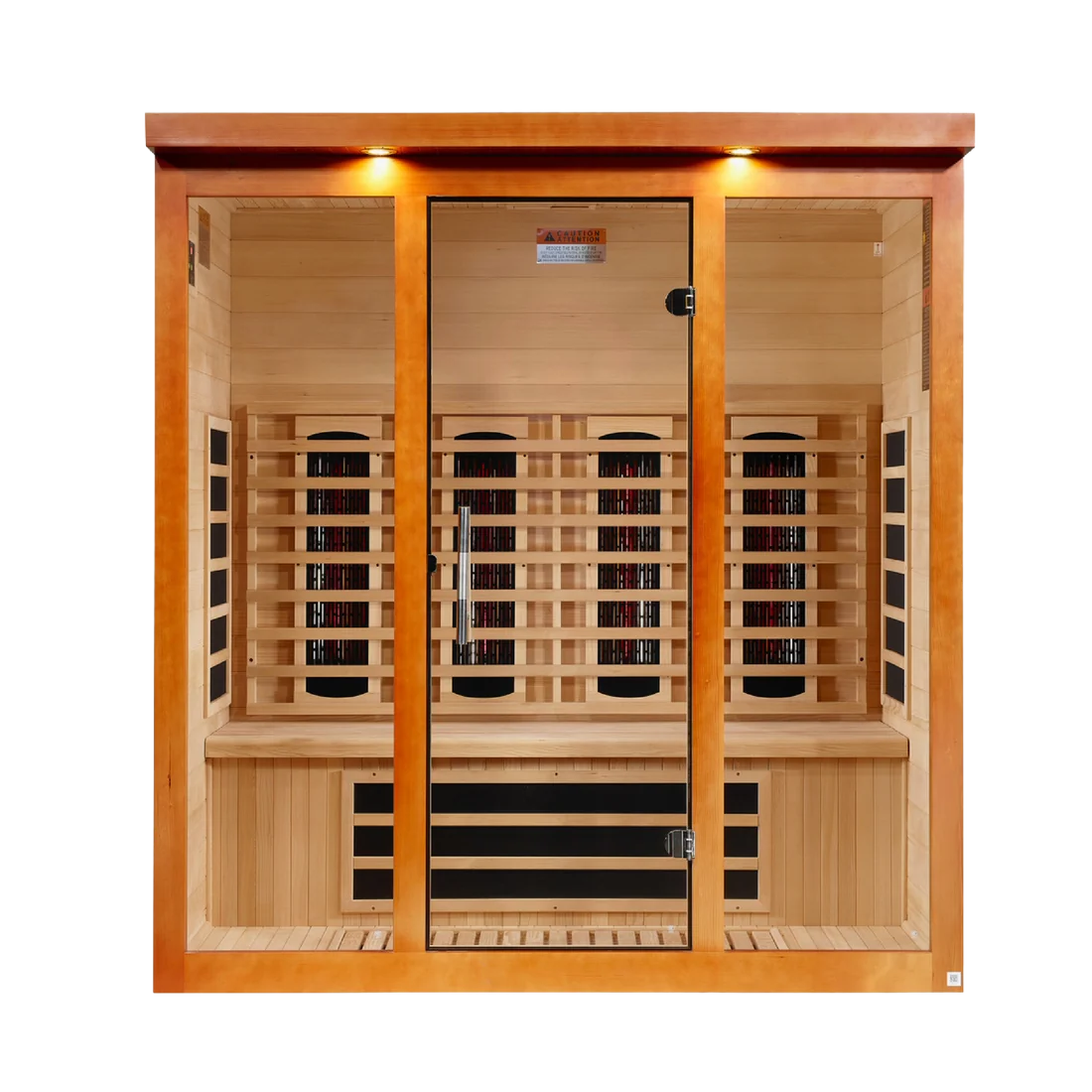***New 2026 Model*** Dynamic Vila Grande 4 Person Full Spectrum Nero Zero EMF FAR IR Sauna (DYN-6415-03 FS)