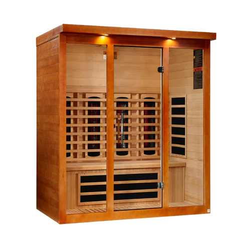***New 2026 Model*** Dynamic Vila Grande 4 Person Full Spectrum Nero Zero EMF FAR IR Sauna (DYN-6415-03 FS)