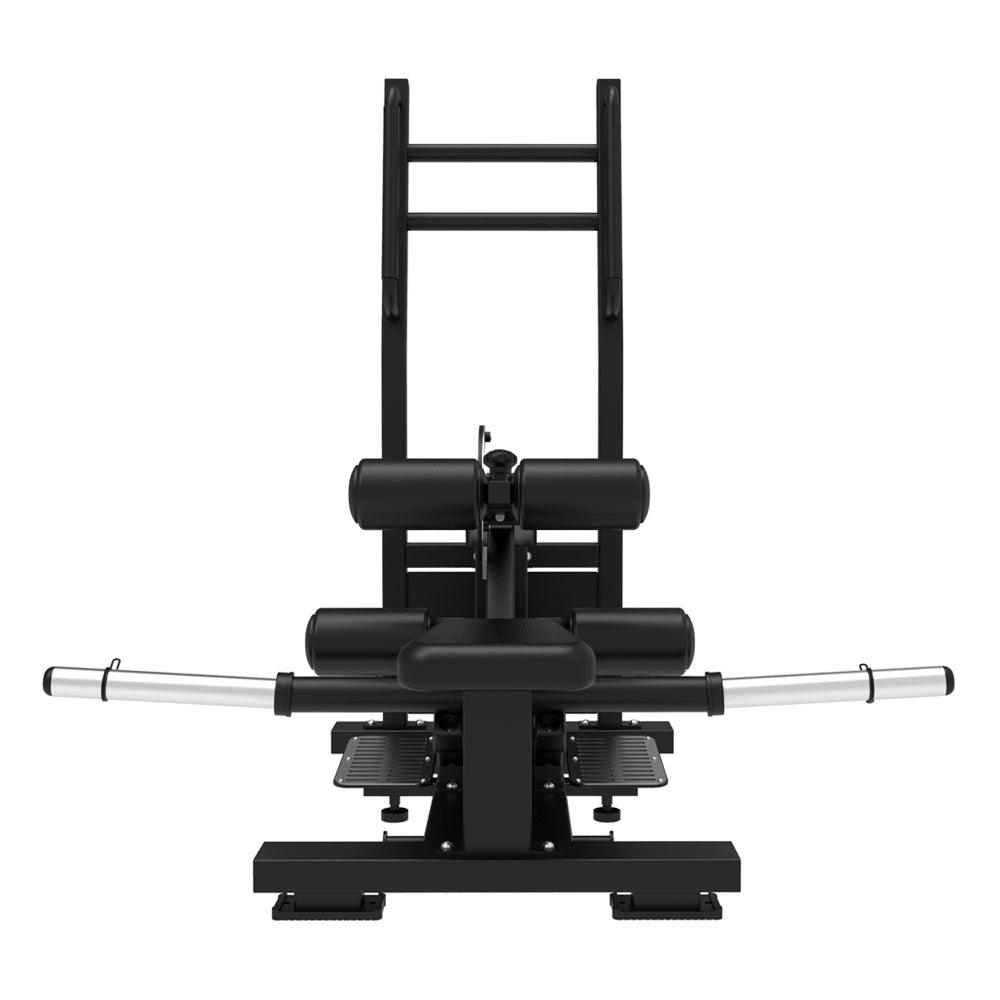 Excel Standing Hip Thrust - Muscle D Fitness - Plate Load Extension - Band Compatible - Adjustable Pads