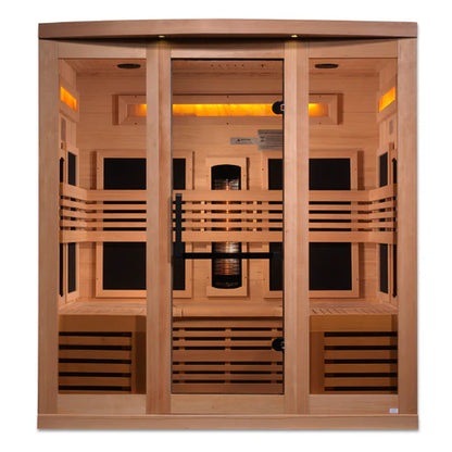 Golden Designs "Reserve Edition" 6 Person Near Zero EMF Full Spectrum with Himalayan Salt Bar (GDI-8260-01)