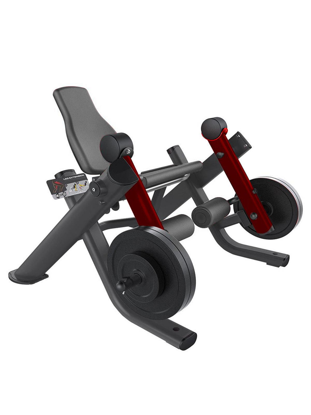 Elite Leverage Leg Extension - Muscle D Fitness - Commercial Grade - Seated - Plate Loaded -  Quads Workout