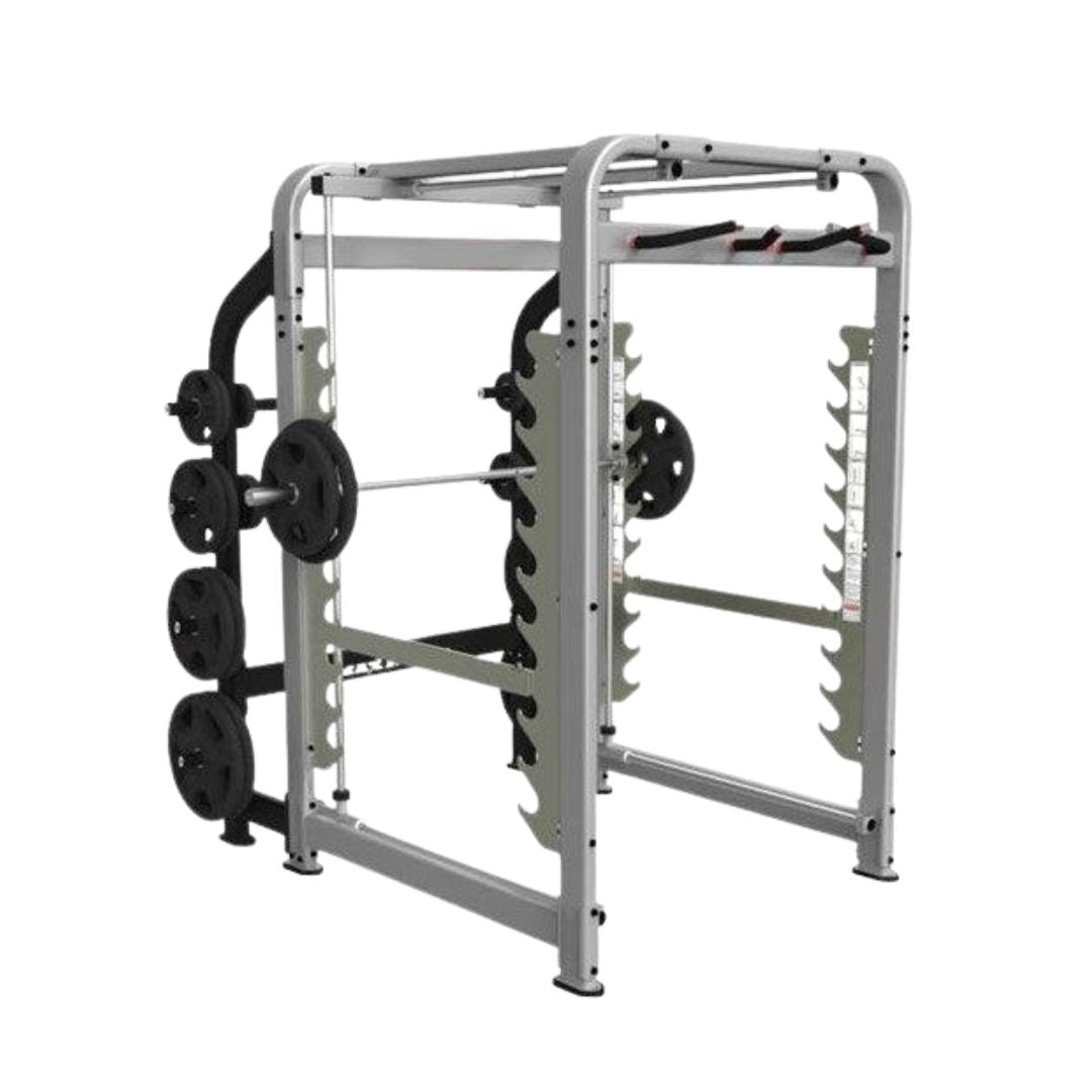 MAX Rack - NEW - Muscle D Fitness - Plate Load Multi-Dimensional Smith Machine - Weight Storage Pegs Included - Functional Chin Bar