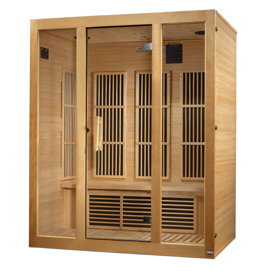 Maxxus "Bellevue" 3 Person Near Zero EMF FAR IR Sauna (MX-J306-01-ZF)