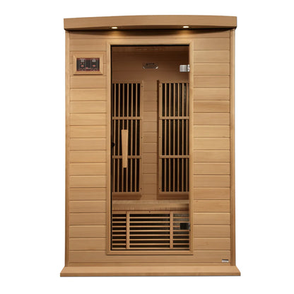 Maxxus 2 Person Near Zero EMF FAR IR Sauna (MX-K206-01-ZF HEM)