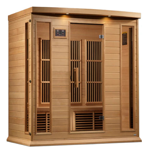 Maxxus 4 Person Near Zero EMF FAR IR Sauna (MX-K406-01-ZF HEM)