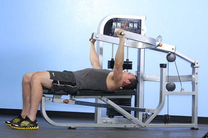 Dual Function Multi Press Combo - Muscle D Fitness - Adjustable - Multi-Position - Pin Selectorized - Chest - Shoulder - Triceps Press