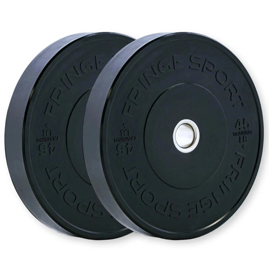 Fringe Sport Black Bumper Plate 25LB - Pair