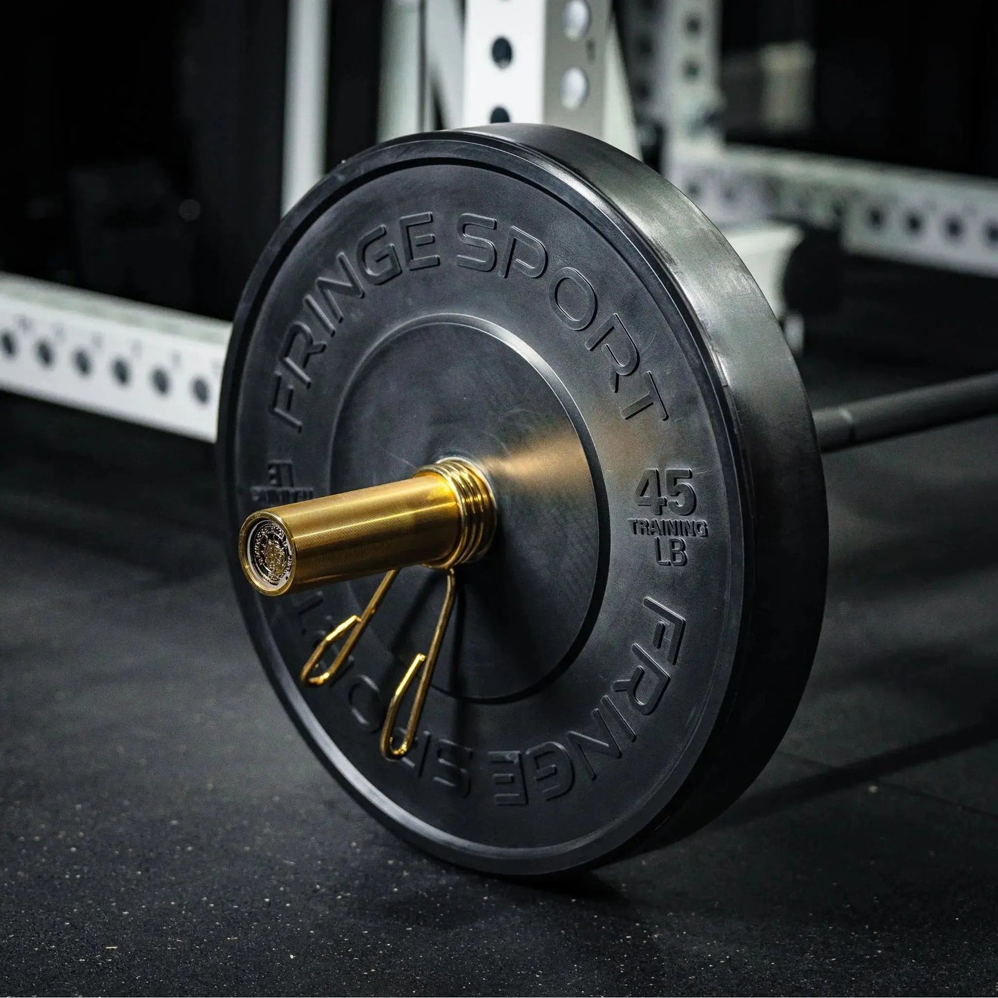 Fringe Sport Black Bumper Plate 25LB - Pair