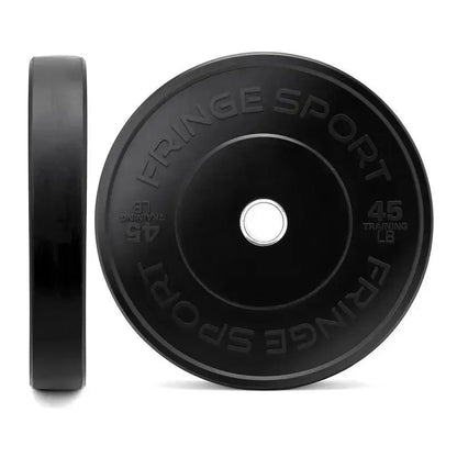 Fringe Sport Black Bumper Plate 35LB - Pair