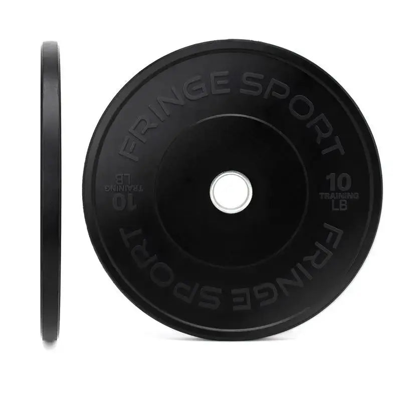 Fringe Sport Black Bumper Plate 55LB - Pair