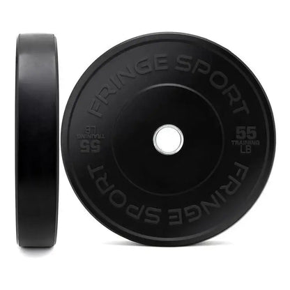 Fringe Sport Black Bumper Plate 45LB - Pair