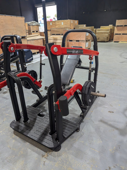 Pro Strength Incline Chest / Shoulder Press - Muscle D Fitness - Adjustable - Plate Loaded - Pec Delt Training