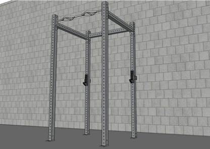 TGrip Basic Commercial 4 Post Rack Complete Kit- 3x3 Steel