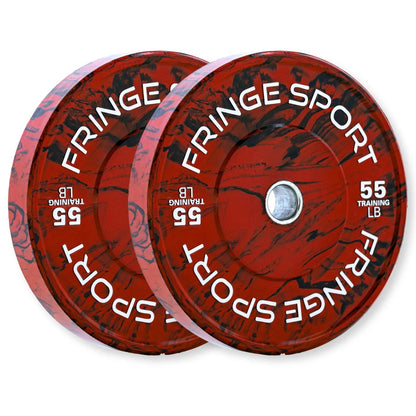 Fringe Sport Savage Bumper Plates Pair - 25LB - Green