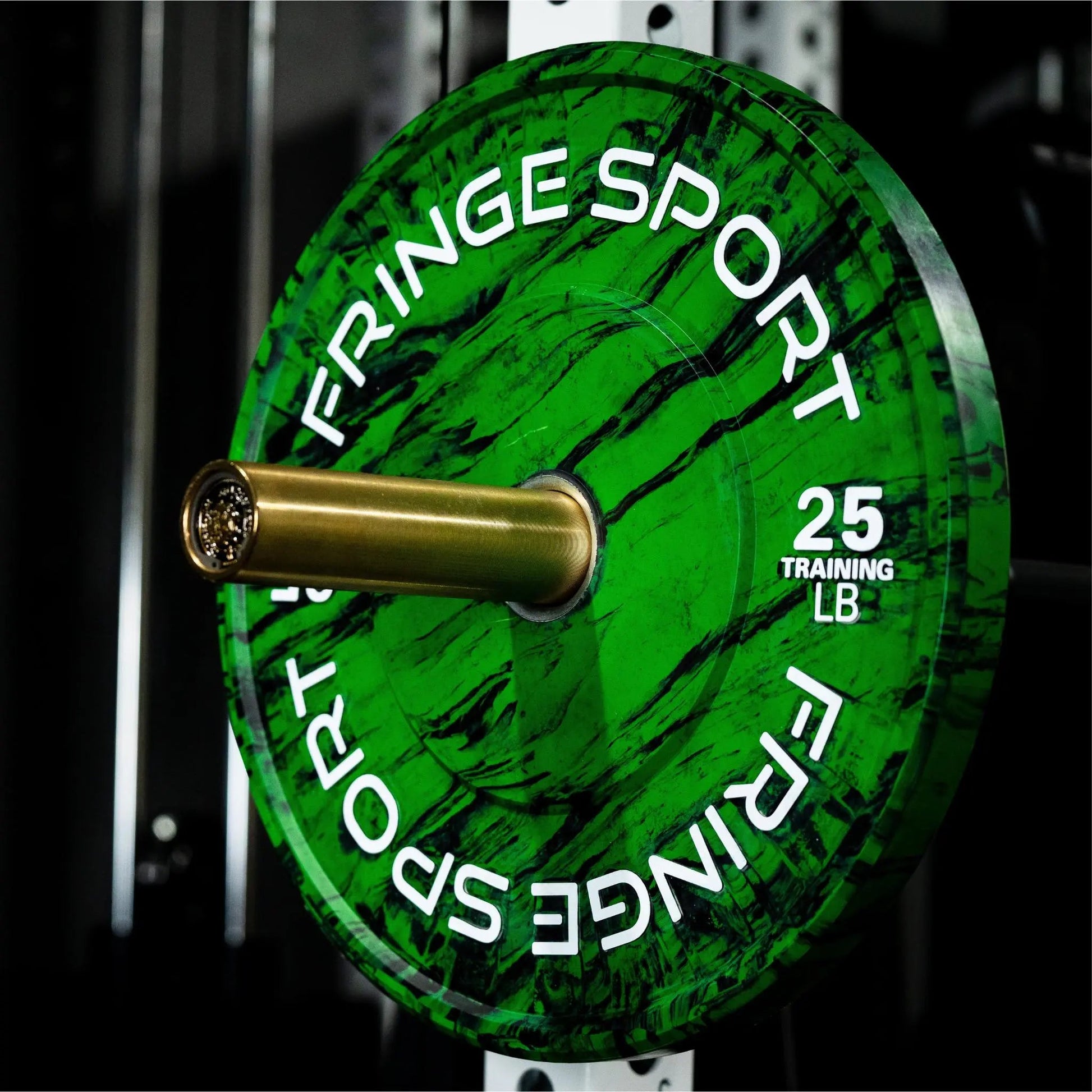 Fringe Sport Savage Bumper Plates Pair - 25LB - Green