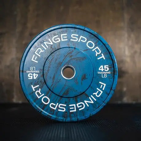 Fringe Sport Savage Bumper Plates Pair - 45LB - Blue