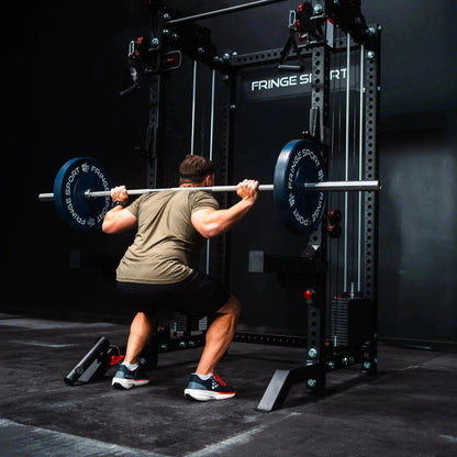 Fringe Sport Osprey "The Dane" 3x3 Half Rack with Dual Side-Mount 1:1 Functional Trainers - Black V2