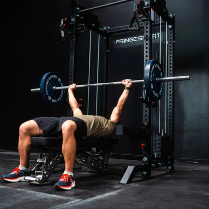 Fringe Sport Osprey "The Dane" 3x3 Half Rack with Dual Side-Mount 1:1 Functional Trainers - Black V2