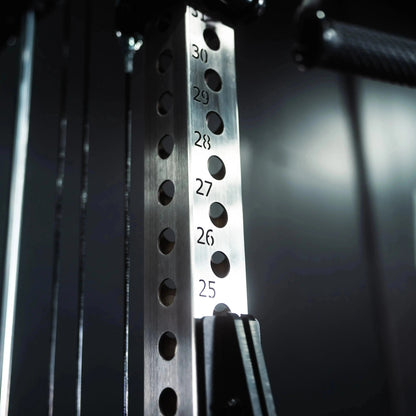Fringe Sport Osprey "The Dane" 3x3 Half Rack with Dual Side-Mount 1:1 Functional Trainers - Stainless Steel V2
