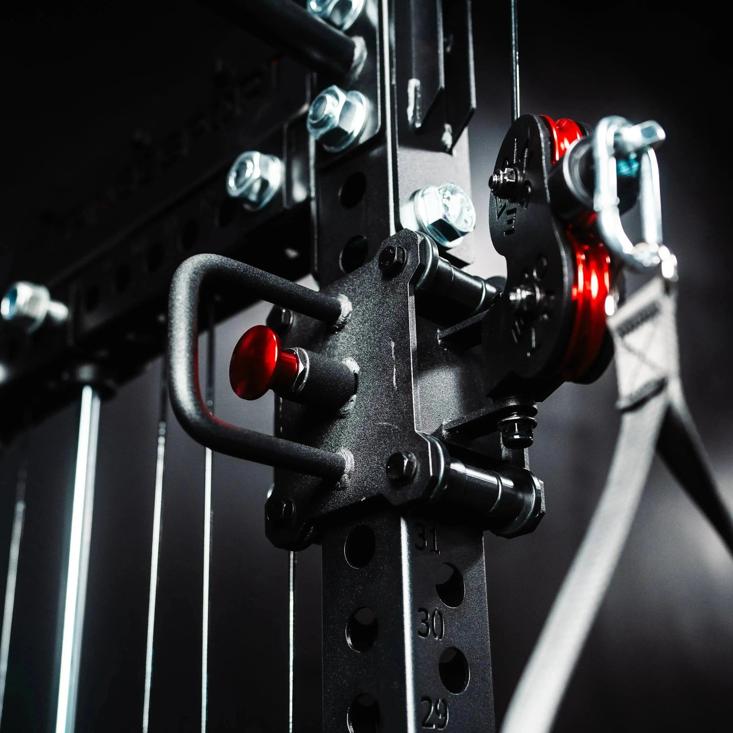 Fringe Sport Osprey "The Dane" 3x3 Half Rack with Dual Side-Mount 1:1 Functional Trainers - Stainless Steel V2