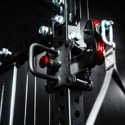 Fringe Sport Osprey "The Dane" 3x3 Half Rack with Dual Side-Mount 1:1 Functional Trainers - Stainless Steel V2