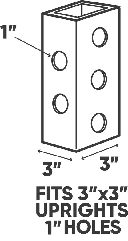 Fringe Sport Rack-FS-3x3 Weight Plate Storage Attachment