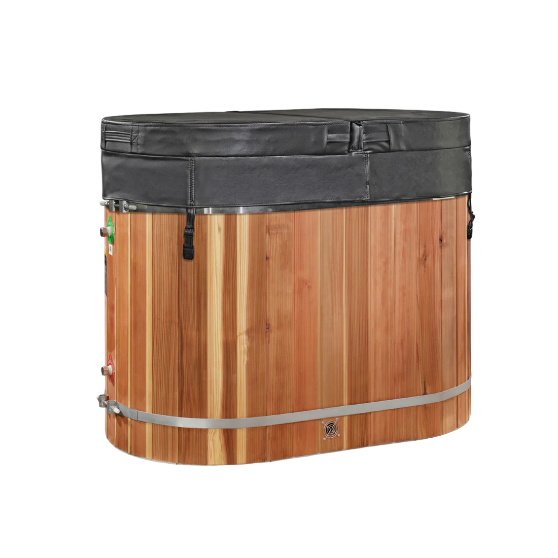 DCT Oval Barrel Tub Cold Plunge (50-P) Pacific Cedar - 3/4 IN-OUT without Motor