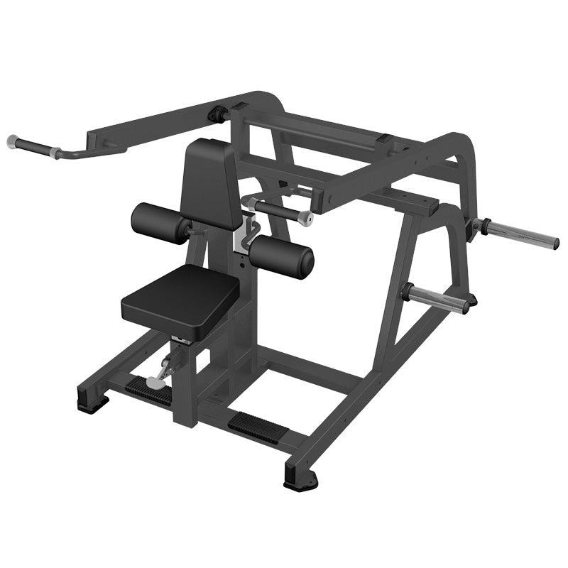 Excel Seated Dip - Muscle D Fitness - Plate Load Triceps Press - Weight Storage Pegs - Piston Assisted Seat Adjustment